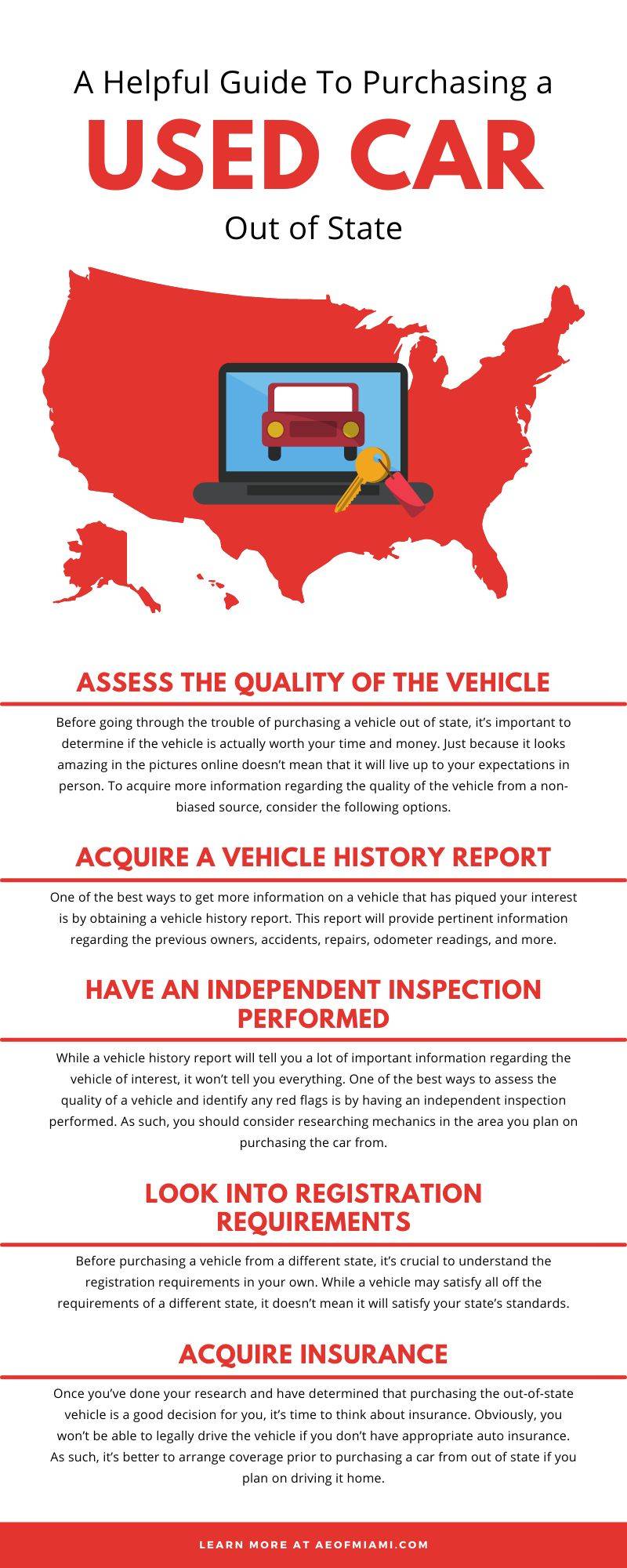 A Helpful Guide To Purchasing a Used Car Out of State